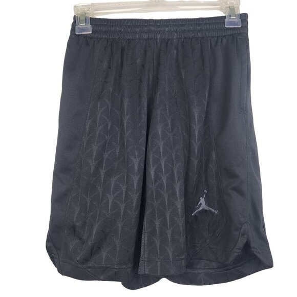 Jordan Shorts Youth Kids Black White Logo Size M (10-12 YRS) - Picture 1 of 10